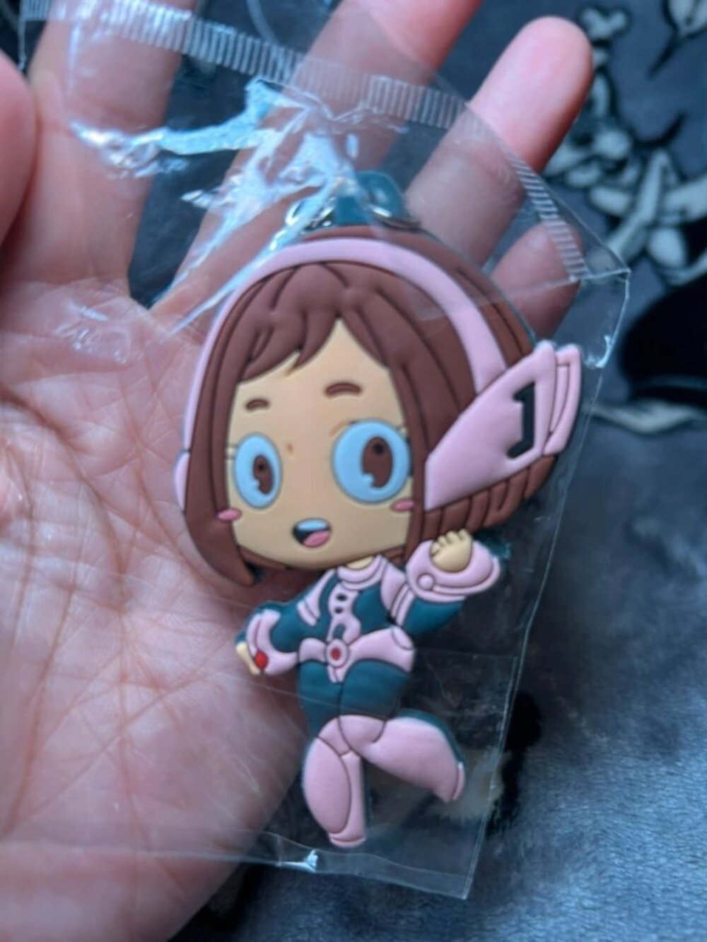 Nwot Great Entertainment My Hero Academia pvc keychain Ochaco Uraraka